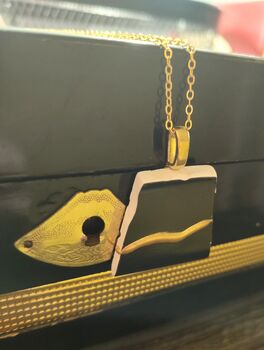 Black Kintsugi Necklace #Two, 2 of 2