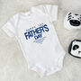 Happy 1st Father's Day Badge Babygrow, thumbnail 1 of 9