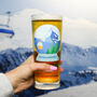 Personalised Snow Globe Name Printed Pint Glass, thumbnail 1 of 6