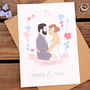Personalised Wedding Day Portrait Card, thumbnail 1 of 6