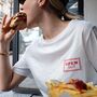 Burger Slogan T Shirt Open 24/Seven Unisex Novelty Gift For Foodie, thumbnail 2 of 7