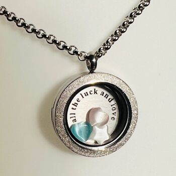 All The Luck And Love Locket With Gemstones, 2 of 4