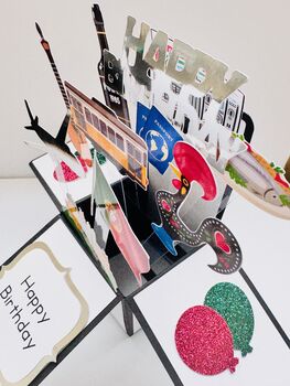 Lisbon/Portugal Themed 3D Birthday Card, 6 of 6