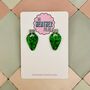 Christmas Lights Glitter Christmas Earrings / Festive Jewellery / Shimmering Multi Colour Dangles, thumbnail 11 of 12