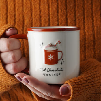Hot Chocolate Weather Winter Mug, 3 of 7