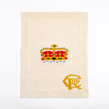 Royal Crown Blanket And Cushion Knitting Kit, 7 of 10