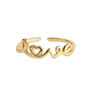 14 K Gold Promise Love Ring Set, thumbnail 6 of 12