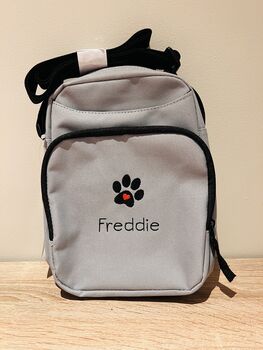 Personalised Dog Accessories Bag For Walking And Travel, 7 of 8