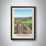 Offa's Dyke Path National Trail Travel Poster Art Print, thumbnail 1 of 8