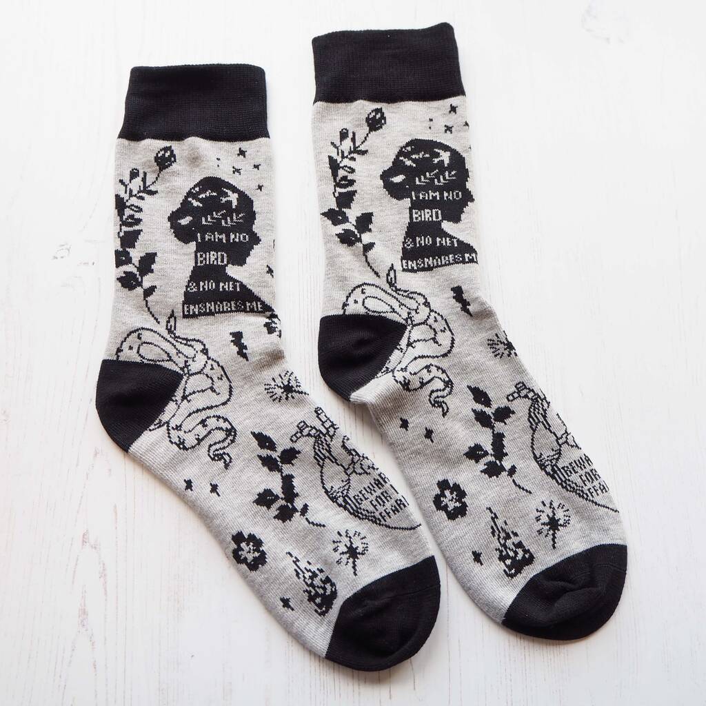 Gothic Literature Socks, 1 of 9