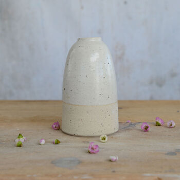 Handmade Stone Medium Ceramic Vase, 3 of 9
