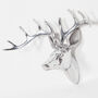 Silver Stag Head Wall Mount, thumbnail 1 of 2