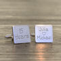 Personalised 10th Anniversary Cufflinks, thumbnail 3 of 3