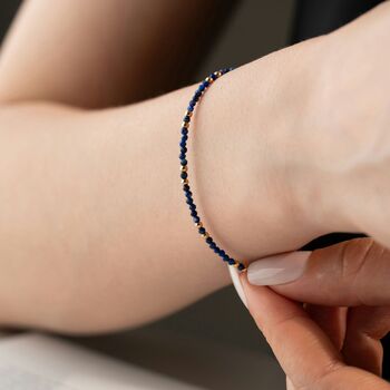 Natural Lapis Lazuli Bracelet, 4 of 6