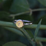 Initial Coin Signet Ring In Solid 9ct Gold, thumbnail 2 of 5