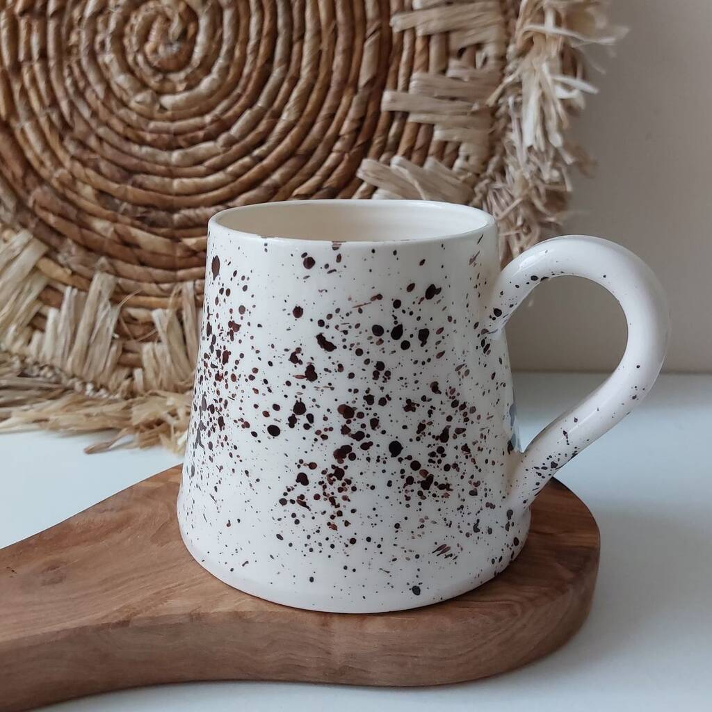 Handmade Ceramic Speckled Mug, Coffee And Tea Mug By Eniko Kovacs Design