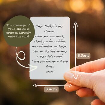 Personalised Mother's Day Photo And Message Wallet Card, 3 of 4
