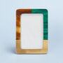 G Decor Malachtite Green, Brown And Gold Photo Frame, thumbnail 2 of 4