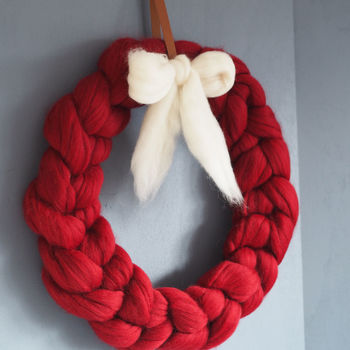 Knitted Christmas Wreath, 4 of 12