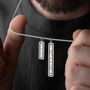 Personalised Men’s Coordinates And Date Necklace, thumbnail 1 of 8
