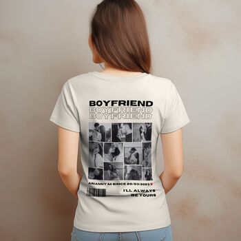 Personalised 11 Photos Boyfriend / Girlfriend T Shirt, 8 of 12