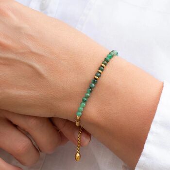 May Birthstone Emerald Bracelet, 2 of 8