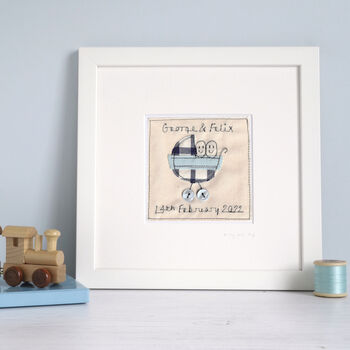 Personalised New Baby Twins Picture Gift, 3 of 12