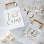 I Do Crew Gold Foiled Hen Party Party Bags, thumbnail 1 of 3