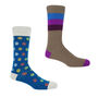 Chopper Fawn And Peace Blue Men's Socks Bundle, thumbnail 1 of 5