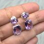 Purple Amethyst 925 Silver Earrings, thumbnail 4 of 6