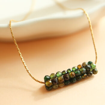Green Tourmaline Beaded Necklace, 3 of 7