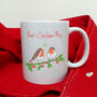 Personalised Robin Christmas Mug, thumbnail 3 of 5