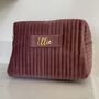 Personalised Soft Velvet Pleated Makeup Cosmetic Cube Bag, thumbnail 11 of 12