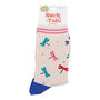 Women's Colourful Dragonfly Bamboo Socks, thumbnail 3 of 4