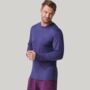 Men's Two Pack Long Sleeved Bamboo T Shirts Wine/Navy, thumbnail 5 of 6