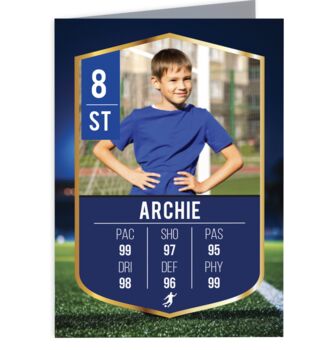 Personalised Football Birthday Card, 5 of 6
