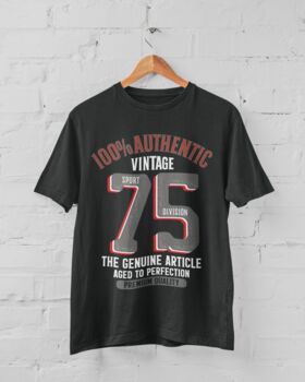 'Authentic Vintage 1975' 50th Birthday Gift T Shirt, 3 of 8