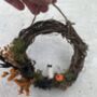 Halloween Mini Dried Flower Wreath, thumbnail 2 of 4