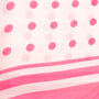 Pink And White Polka Dot Silky Scarf, thumbnail 2 of 4