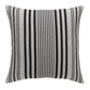 Stanley Stripe Soot Square Linen Cushion, thumbnail 4 of 5
