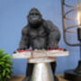 Dj Music Monkey Gorilla Turntable Figurine Ornament, thumbnail 4 of 7