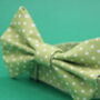 Green Polkadot Dog Bow Tie, thumbnail 3 of 6