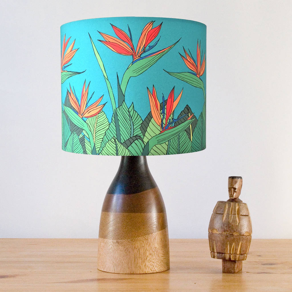 Tropical Bird Of Paradise Flower Stand, Bird Of Paradise Table Lamp