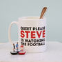 Personalised Quiet Please Watching The … Ceramic Mug, thumbnail 3 of 4