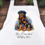 Personalised Rottweiler In Christmas Lights, thumbnail 2 of 10