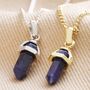 Sodalite Crystal Point Pendant Necklace, thumbnail 2 of 11