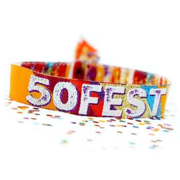 50 Fest 50th Birthday Party Festival Wristbands, 5 of 12