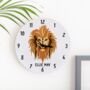 Personalised Lion Bedroom Wall Clock, thumbnail 1 of 4