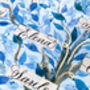 Blue Personalised Family Tree For 22 Names, thumbnail 2 of 7
