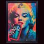 Marilyn Monroe Framed Neon Wall Art 12x16”, thumbnail 2 of 2